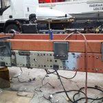 Extension chassis welded to the original truck chassis