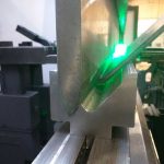 4m profile being formed in the press brake